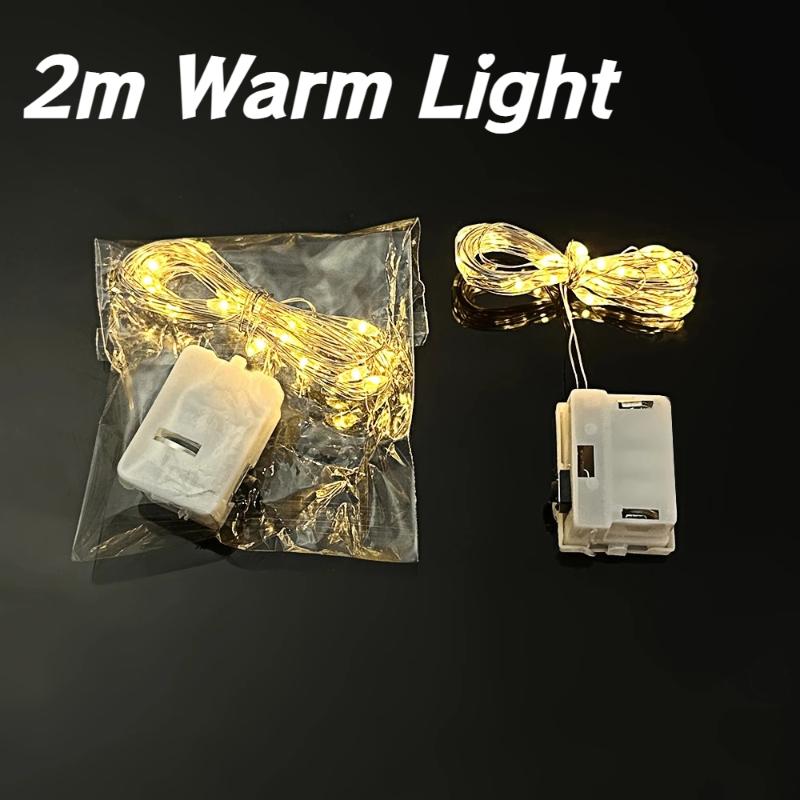 Floral Art Led String Fairy Lights Waterproof Indoor And Outdoor Decorative Lamp Led Light Alloy Wire Party Holiday Decor
