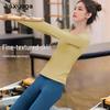 Women's 2026 High-End Breathable Yoga Set: Long Sleeve Pilates Fitness Wear