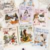 Yi Niao Sui Nuan Chang An Serie PET-Sticker-Pack: 6 Stile von Landschafts- und Charaktercollagen zur Journaldekoration