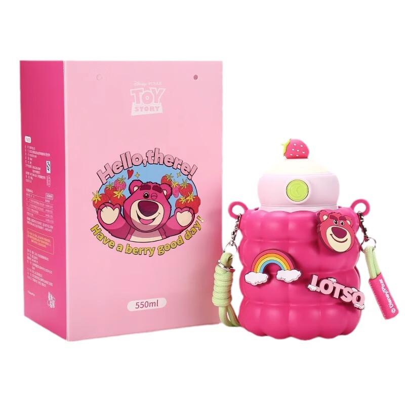 Disney Kids  316 Stainless Steel Insulated Straw Bottle, 550ml