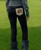 KANDINI Black Stretch Coated Pants