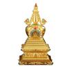 Tibetische Legierung Sarira Stupa Reliquienhalter Schmuckstück für Hausaltar Display