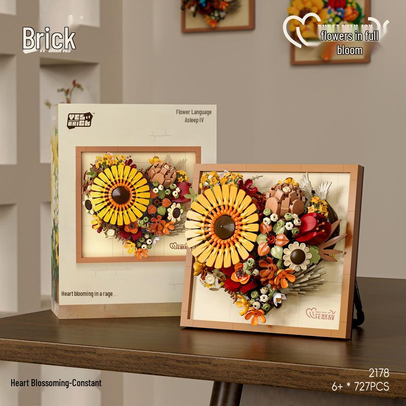 Stein 2176 Blühender Blumenrahmen: 3D Mal- und Bau-Spielzeug für Kinder