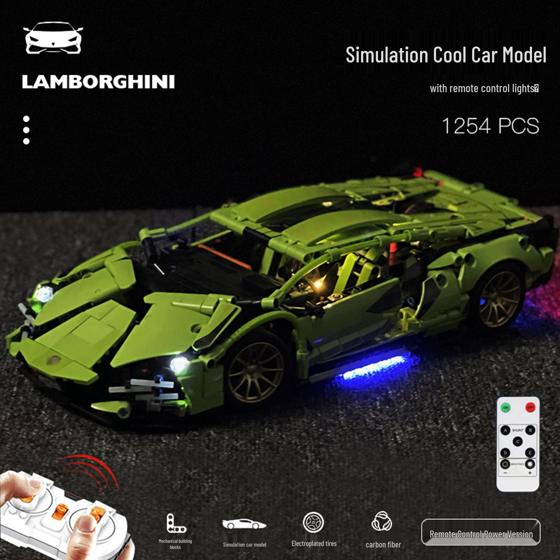 

Зеленый Бык 1:14 Машина на радиоуправлении - Конструктор гоночной модели, совместимый с Lego