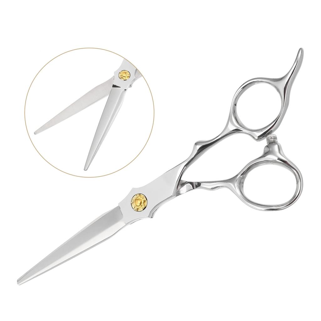 VOCOSTE Hair Scissors Hair Cutting Scissors Barber Scissors Premium Stainless Steel Razor Silver Tone