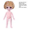 17cm Useful Black Eyes Decorative Plastic 3D Naked BJD Doll Body Clothes Changing Game for Gift Dress Up