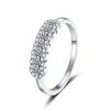 Smyoue GRA 2mm Full Moissanite Ring for Women Lab Created Diamond S925  Silver Plated 18k Wedding Jewelry Wholesale