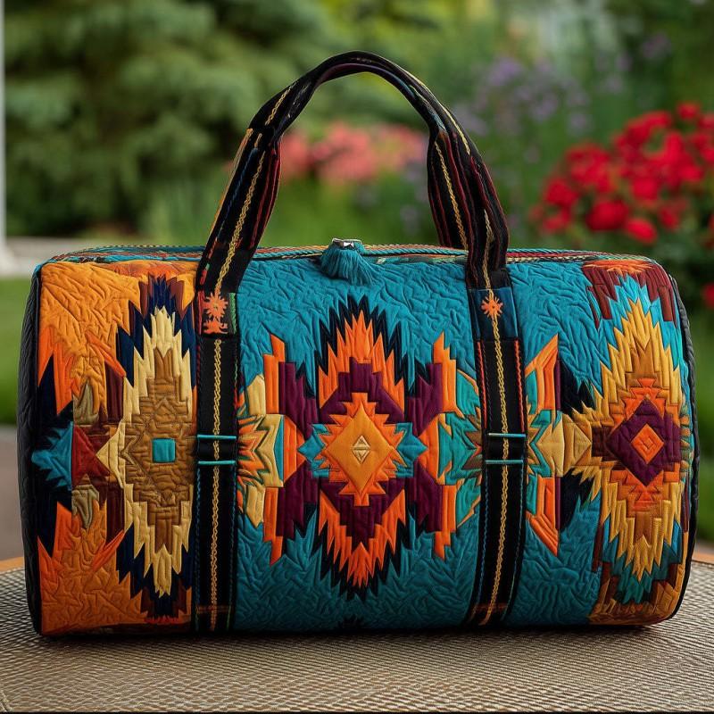 Western Style Small Duffle Bag Gym Travel Unisex Handbag