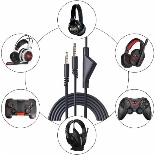 Replacement AstroA10 Cable Cord with Mute Function Also Works with Astro A10 A40 A50 Gaming Headset