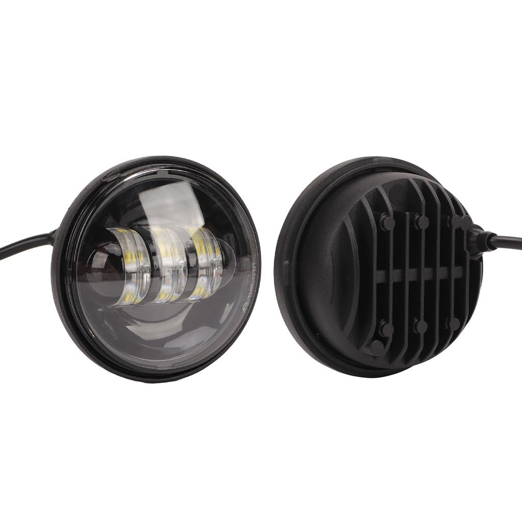 2Pcs LED Fog Lights Lamps White Light 4.5In IP67 Waterproof 10 To 32V 30W Driving Fog Lights for
