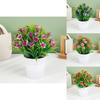 Faux Green Plant With Injection Molded Craft For Living Room And Office