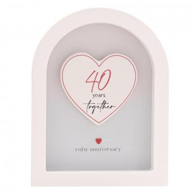 Tabliczka Amore Łuk 18cm - 40 Lat
