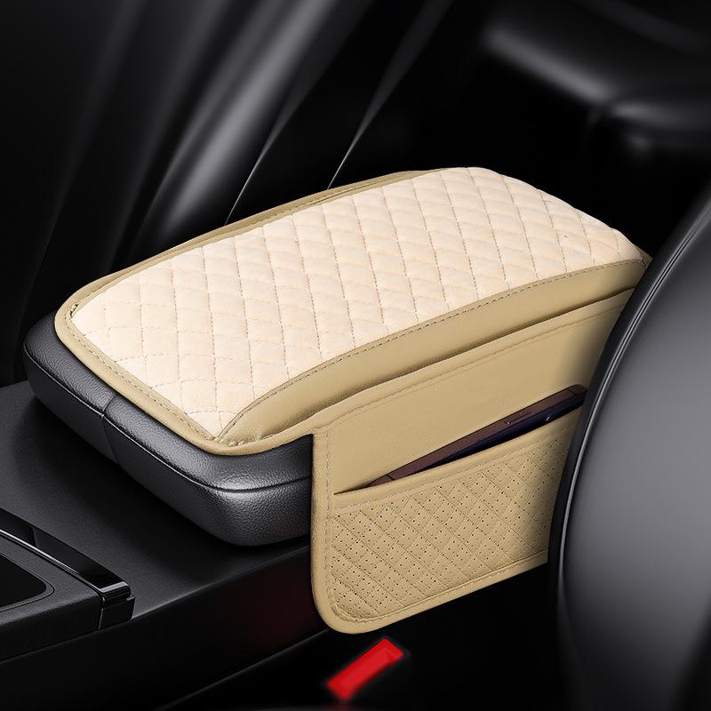 Car Armrest Heightening Pad with Storage - Multifunctional Sponge Protector for Interior