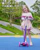 RideVOLO Kick Scooter for Height LED Perfect for Girls and Birthday Kids 3-Stage Adjustment, Light-Up Wheels, Lightweight, Boys, Gift/Present