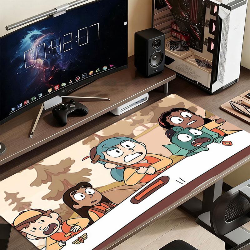 Hilda Cartoon Mouse Pad, Large Gaming Desk Mat, Non-slip XXL Mousepad for Laptop & Tablet, Mini PC Playmat with Stitched Edges