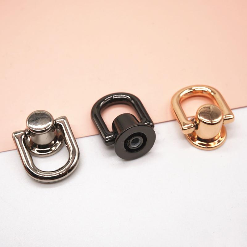 Maskinvaretilbehør D-formet ring Veske sideklemmespenner Metallspenne Veskekjede Håndtak Kobling Veskestropp