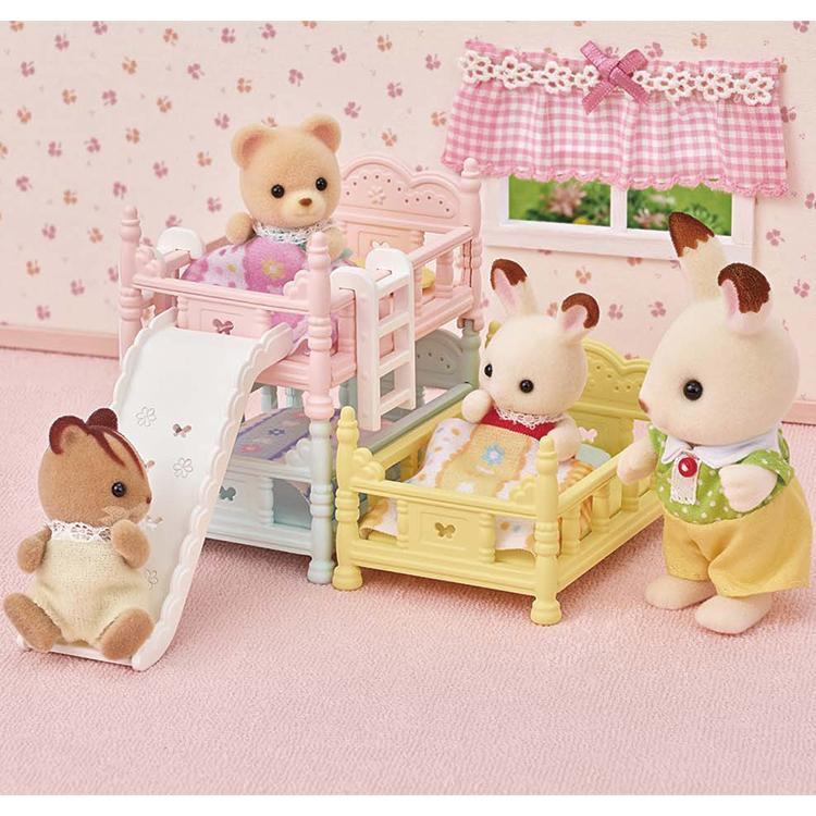 Sylvanian Families Triple Bunk Bed with Slide - Model 5741