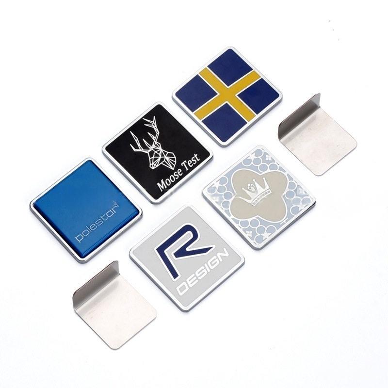 3D Metal Car Front Grille Badge Rear Trunk Logo Sticker Emblem Decal Decoration for XC40 XC60 XC90 V90 S90 S60 V60 V40 C70