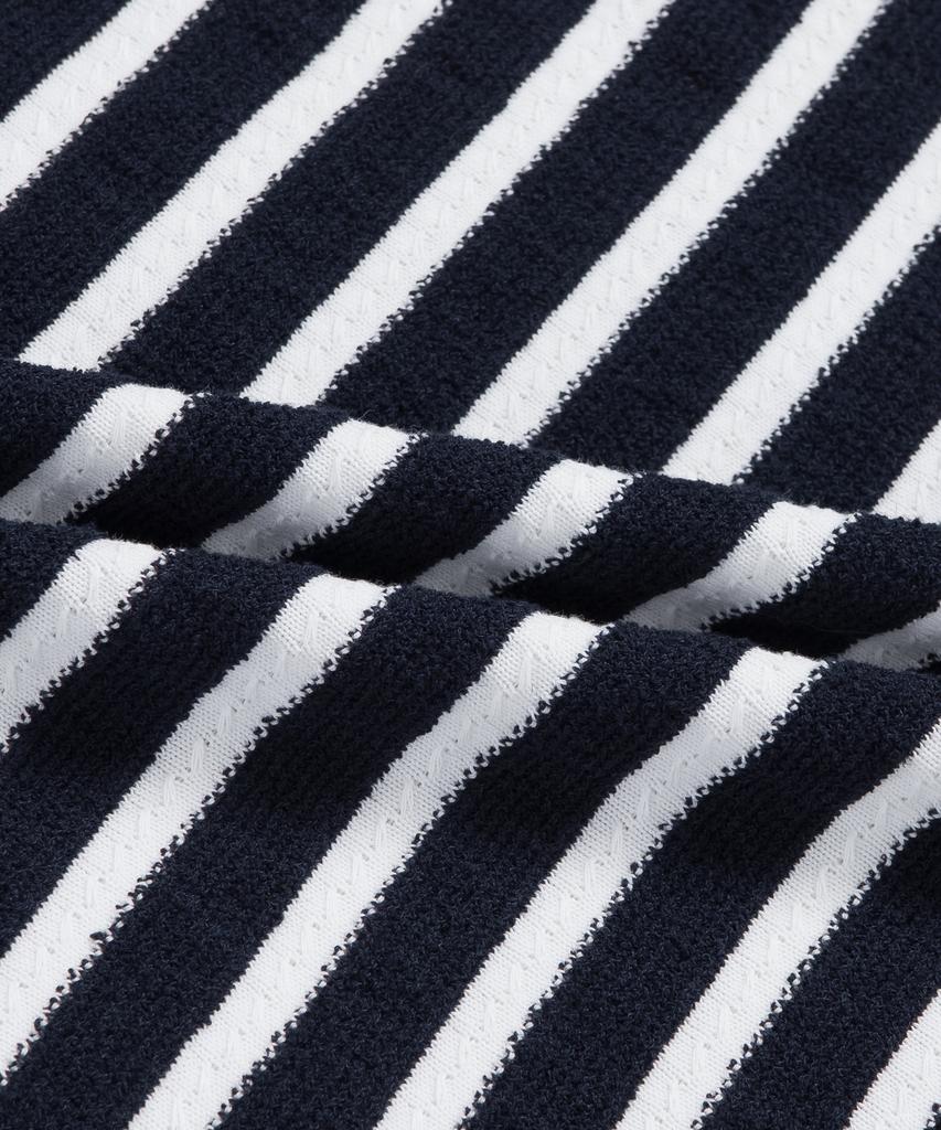 LACOSTE Women'S Boucle Striped Short Sleeve Sweater Af251E-56G 166