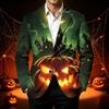 Men's Business Casual Corduroy with Halloween Print for Parties and Daily Wear