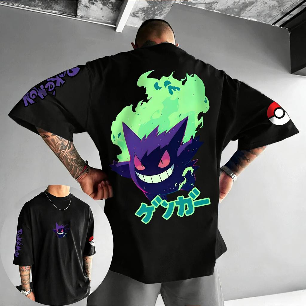 Game Co Branded Printed Cotton T-shirt 2026 Men's and Women's Summer New Hip-hop Trend Casual Loose Y2K Parent-child Top