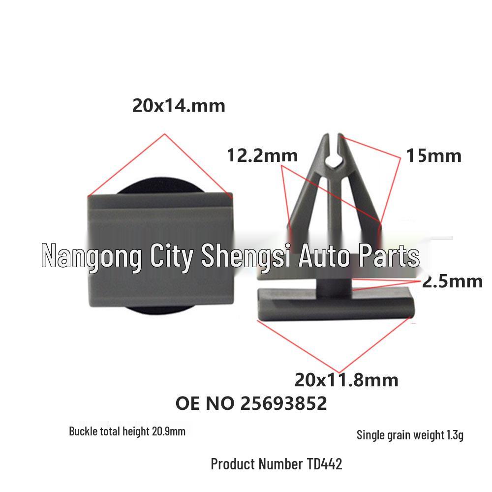 

Chevrolet Pontiac Door Panel Trim Clips and Decorative Lining. Pack of 10000