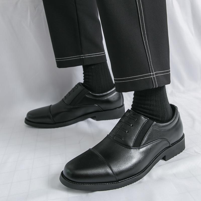 Classic Pointy Men's Business Shoes Comfy Male Derby Footwear Wedding Formal Oxfords Shoes Business Casual Office Shoes for Men