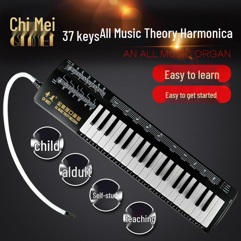 Chime 37-Key Beginner Music Theory Harmonica for Children and Adults 37 Keys