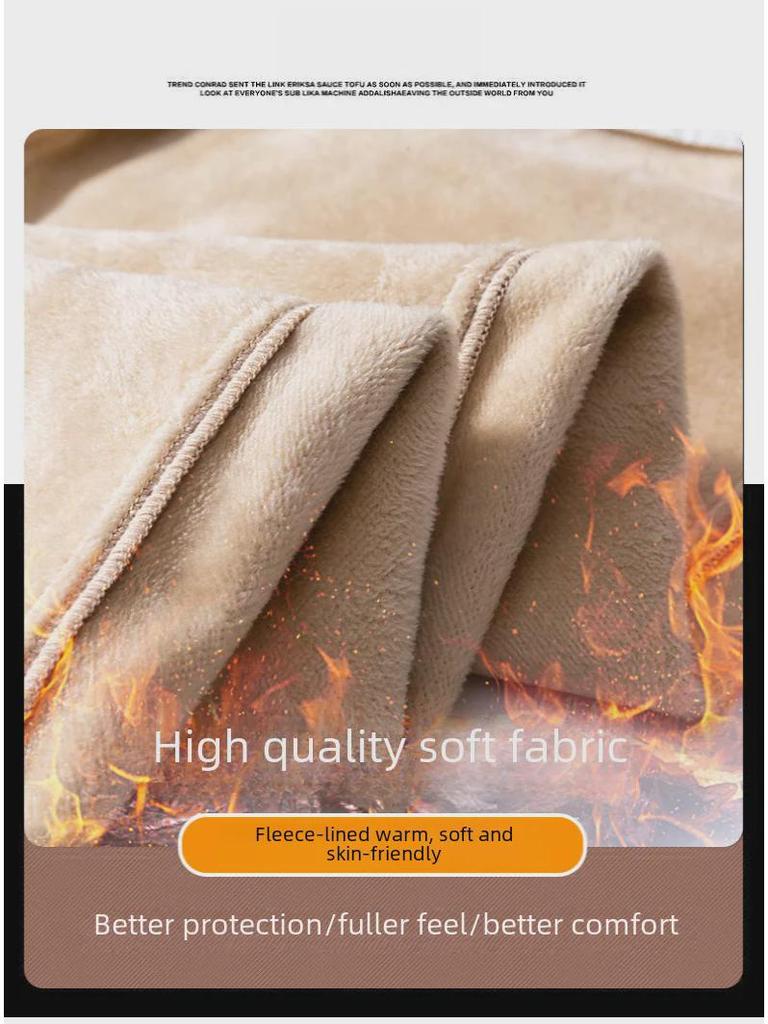 Men's Velvet Lyocell Sweatpants: Comfortable, Casual, Loose Leggings for Spring and Autumn