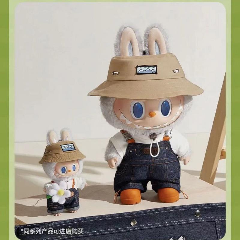 Labubu Spring Wild Vinyl Plüschpuppe Anhänger Spring Wild Home Zugtuch Geschenk Weiches Spielzeug Sammlerstück Animation Geschenk