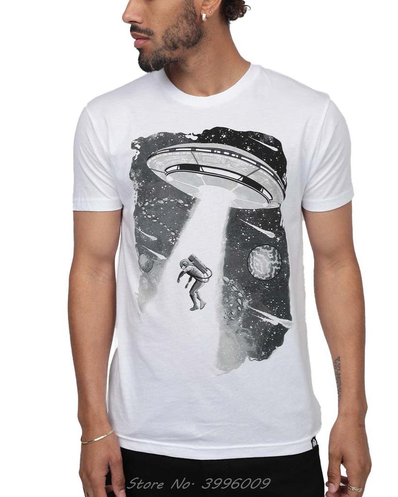 Fashion New Outer Space Astronaut Graphic Printing Men T-Shirt Casual Tshirt Fashion Cotton Tee Tops Streetwear Clothing