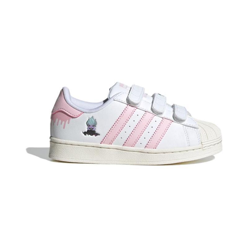 Adidas Originals SUPERSTAR Abrasion Resistant Low Top Kids' Skateboarding Shoes Pink Children Aged 3 7 Years Old Sneakers IE8250
