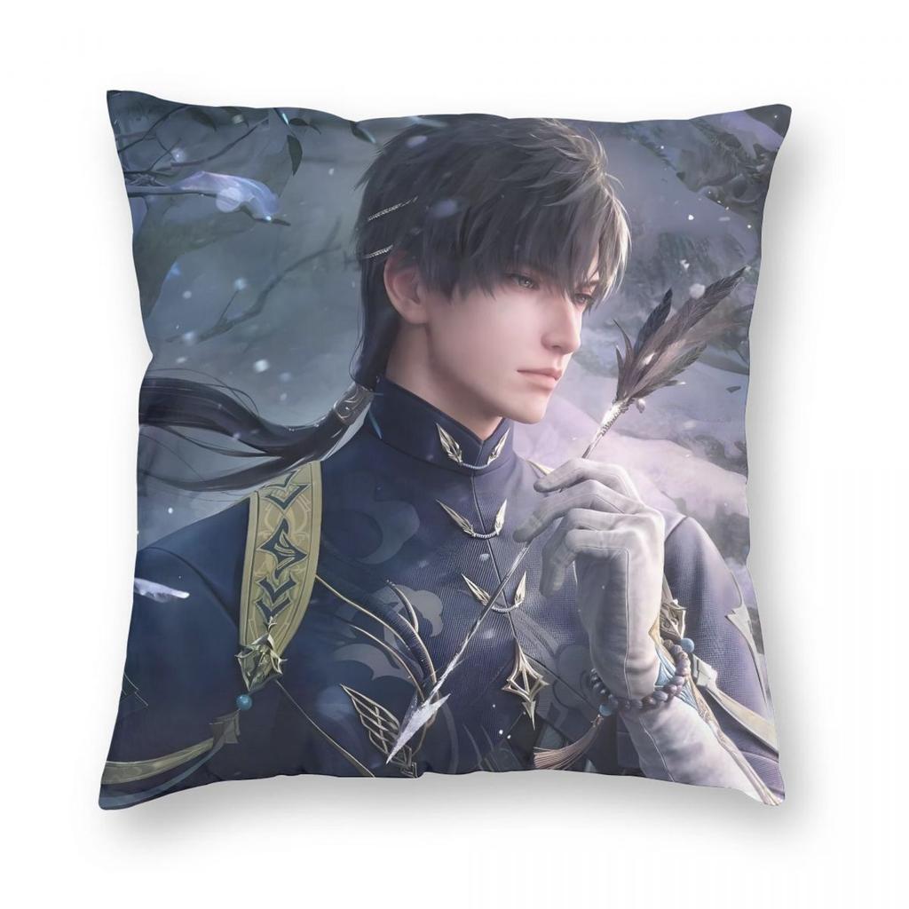 Love And Deepspace Zayne Pillowcase Double-sided Printing Polyester Cushion Cover Decor Throw Pillow Case Cover Home Zipper
