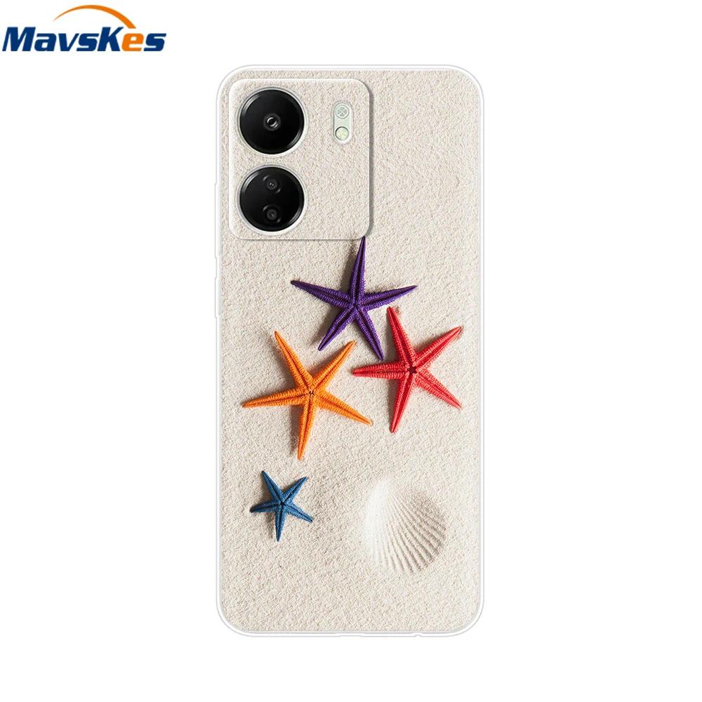 For Xiaomi Poco C65 Cases For Xiaomi Poco C65 Fashion Clear Soft Silicone Phone Cases TPU Fundas for PocoC65 c 65 Coque Bumper