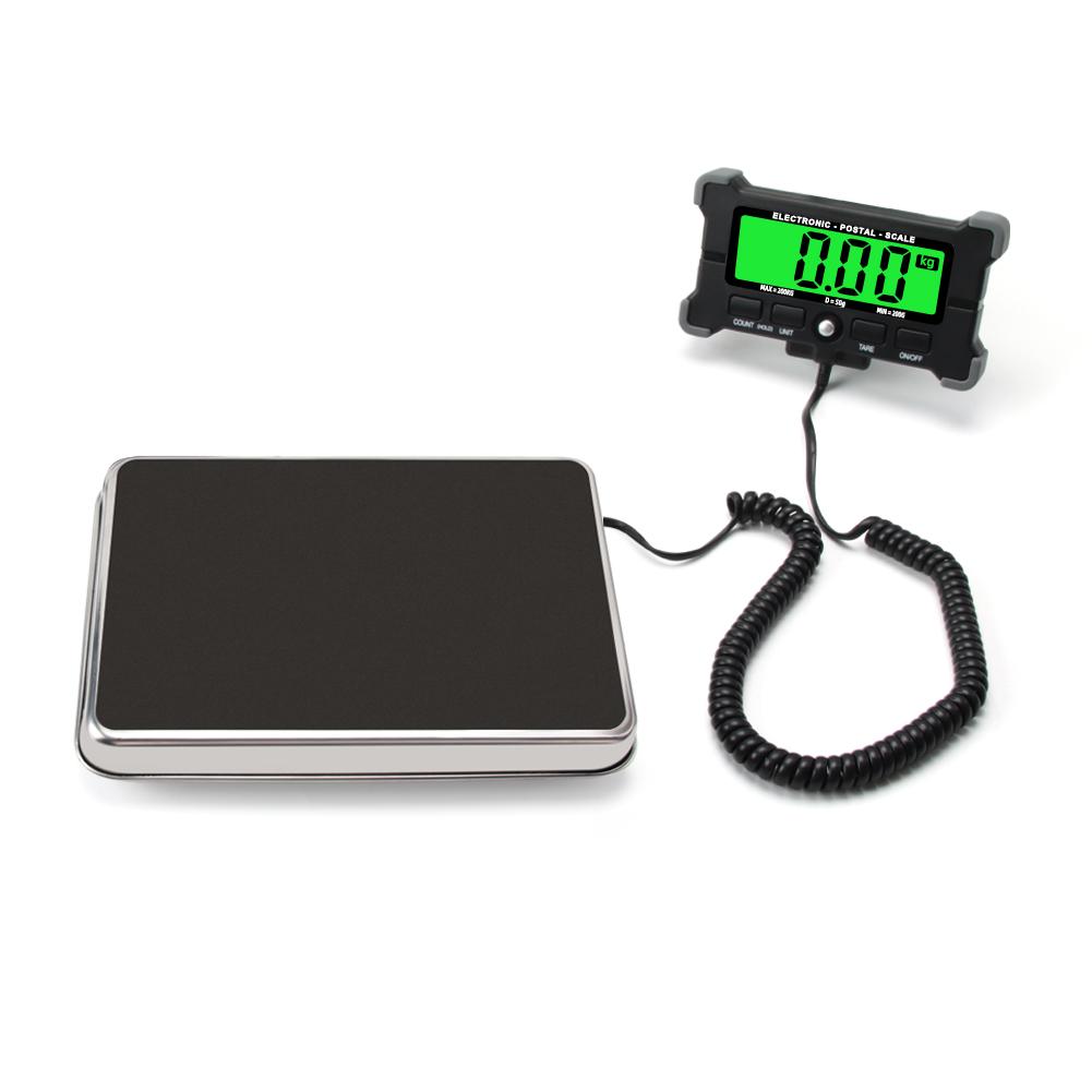 Yieryi 200kg/0.05kg Electronic Scale Digital Stainless Steel Bench Scales Backlit High Precision Strain Gauge Sensor for farms kitchens Food