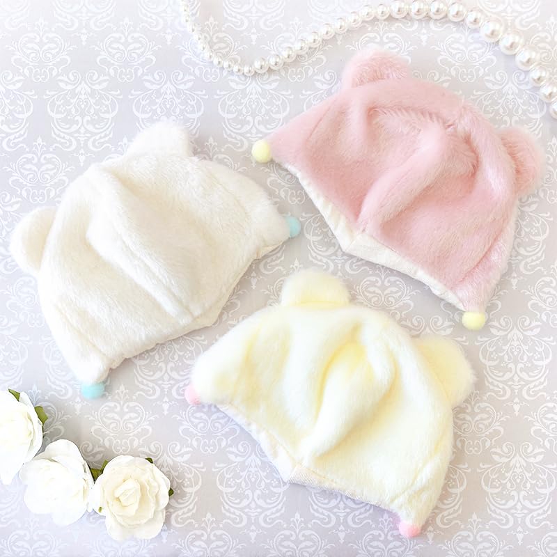 [Plushie] Bear Ear Hat for Plush Toys (10cm), White, G-Trigger, for Oshi-Nui (Pre-owned)