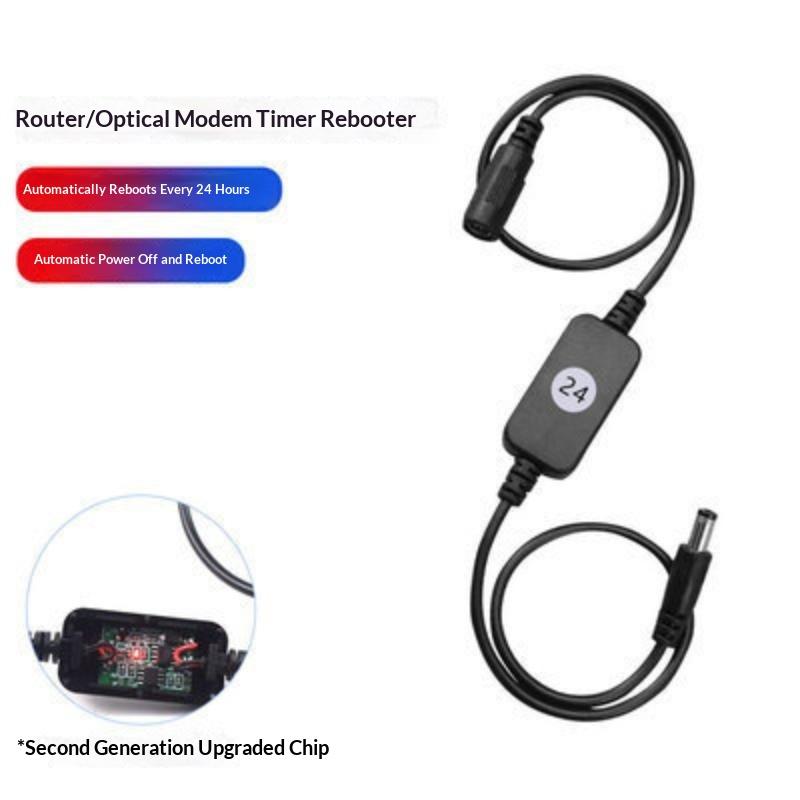 Automatic WiFi Router Reset Rebooter 72H Timed Auto Restart Plug for Apartment WiFi Bridge Modem Cat Simple Setup