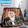 1PC Custom Name Sons Club Member Profile Throws Blanket Flannel Blankets for Couch Bed Gifts for Men Women Travel Picnic Christmas Fan Gifts