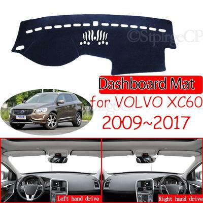 Για VOLVO XC60 2009 2010 2011 2012 2013 2014 2015 2016 2017 Αντιολισθητικό ματ κάλυμμα ταμπλό Μαξιλαράκι αντηλιακό ταμπλό Αξεσουάρ Χαλί