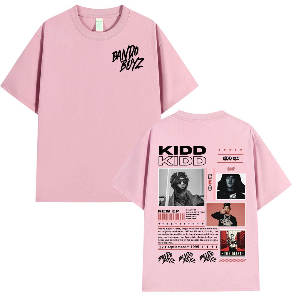 2026 Rapper Kidd Keo Bando Boyz Tour Merch T-shirts Men Fashion Hip Hop T-shirt Summer Casual Cotton Oversized T Shirts