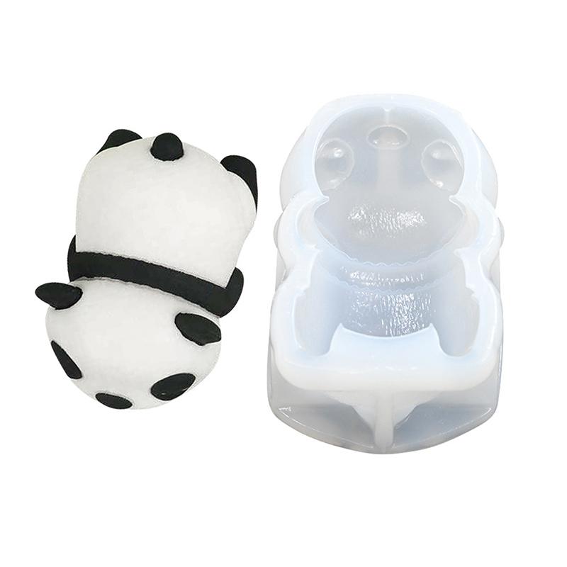 Cute Panda Milk Pudding Silicone Mold Mold Cute Cartoon Jelly Cake Cake Mold Cake Decoration Baking Bakery Tool Dessert Tools