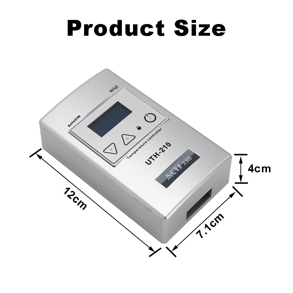 UTH-210 18A High Power Electric Heating Temperature Controller Electric Heating Film Sweat Room Intelligent Thermostat Yoga Room Thermostat