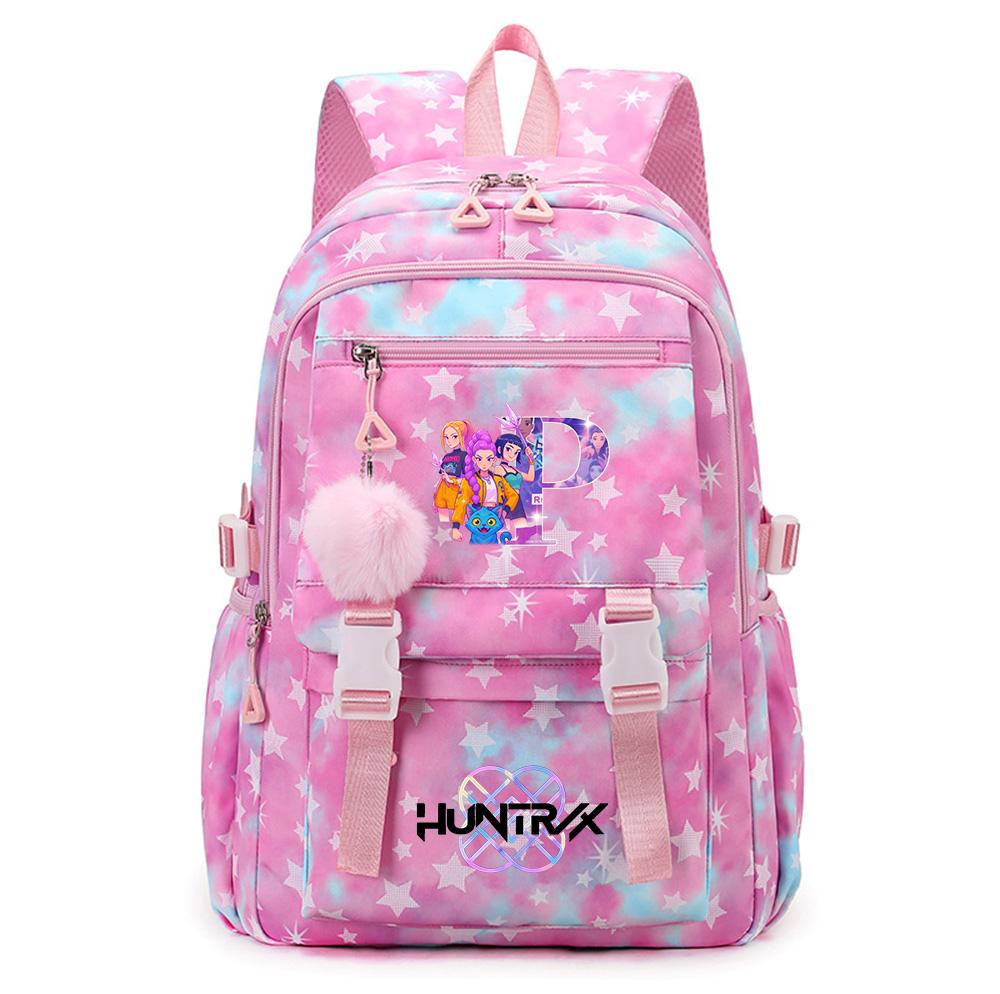 26 English Letters Printed Backpack Large Capacity Bookbag Student Boy Girl Schoolbag Outdoor Large Capacity Waterproof Laptop Travel Bag