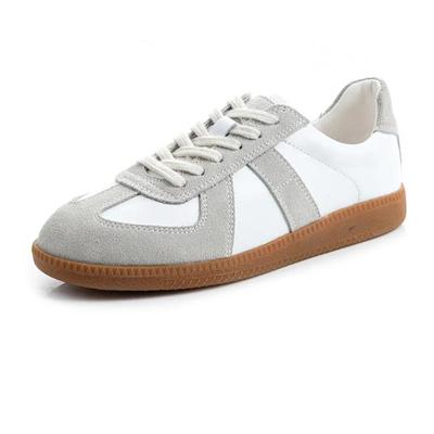 Luxury Women's Sneakers New Genuine Leather Ladies Moral Training Shoes Casual Spring Flat Shoes Women