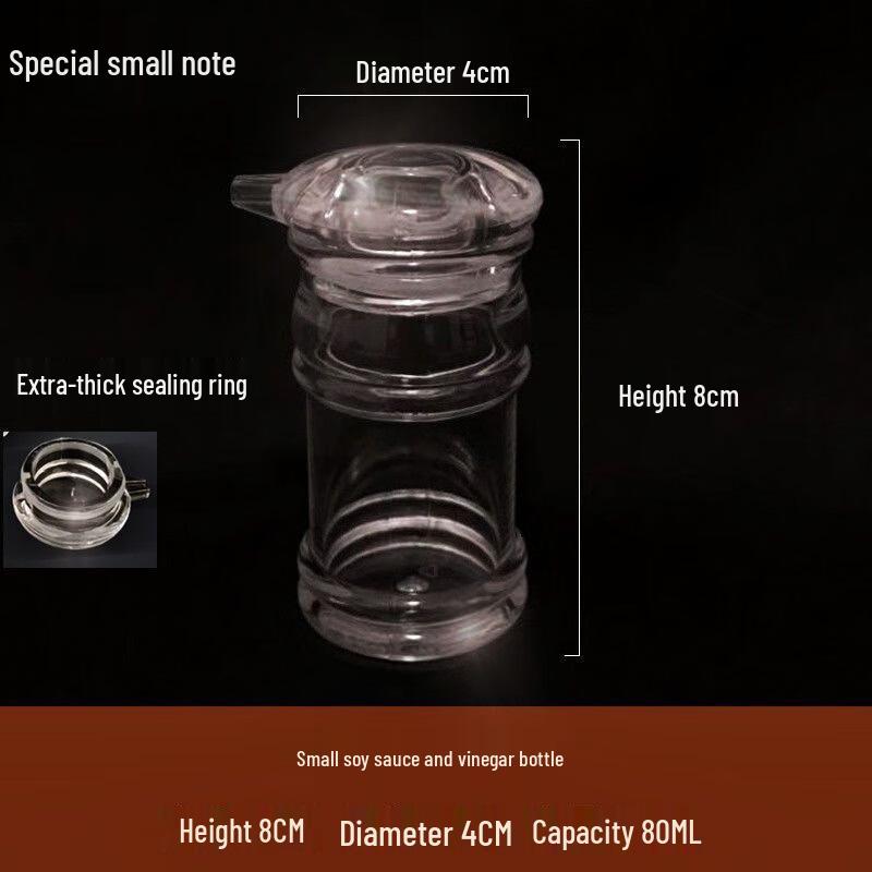 GOWKE Commercial Plastic Mini Sauce & Vinegar Bottles