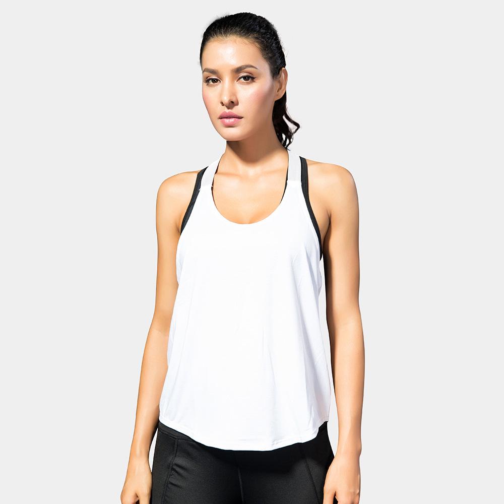 

Women s Quick-Dry T-back Yoga Vest Extra Large білий
