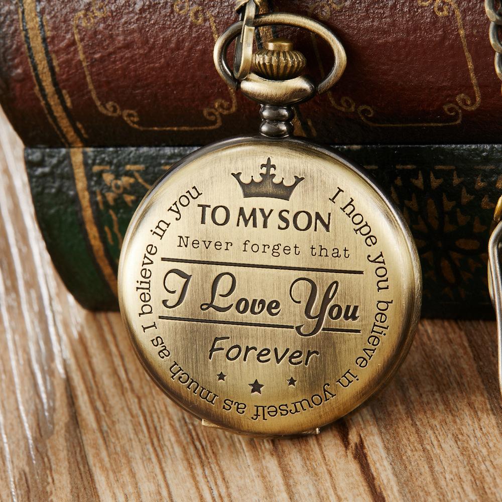 Engraved Vintage Quartz Pocket Watch Pendant Vintage Pocket Watch