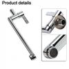 Extendable Wall Mounted Faucet Made of Stainless Steel for Cleaning Tasks