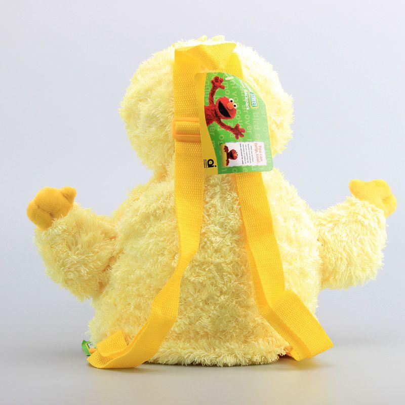 Entzückender Sesamstraßen Plüschrucksack mit Elmo, Krümelmonster und Bibo Design