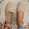 Spring and Autumn Four Seasons Solid Color Retro Ladies Flat Loafers Outdoor Casual Shoes